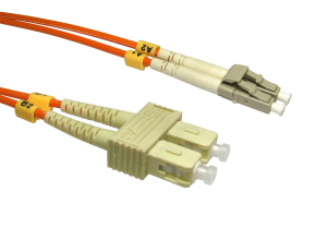 1m Fibre Optic Cable LC-SC orange 50/125