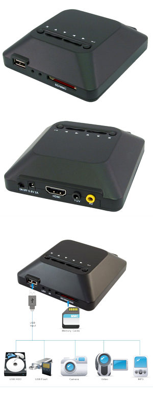 HD Media Player MKV 1080p HDMI AV Component Outputs