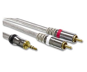 Philips 35mm Jack Plug to 2 x Phono Cable 15m