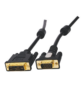 1.5m DVI to VGA Cable / SVGA Cable VGA Male to DVI Male