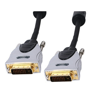 10m DVI Cable DVI D Dual Link Premium Plus Metal Connector