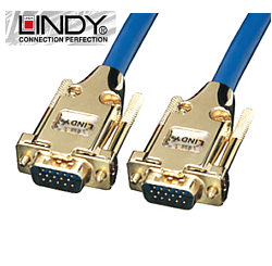 30m Premium Gold VGA SVGA Cable Lindy 37251