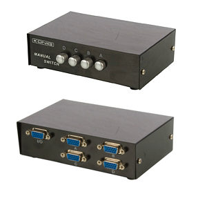 vga switcher 4 port manual switch tvcables vga switcher 4 port manual switch tvcables