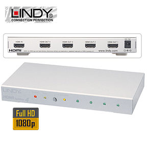HDMI Splitter 8 Port HD Ready Full HD to 1080p Lindy 32588