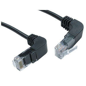 Angle Ethernet Patch Cable Up to Down, 1m