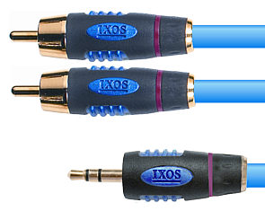 Ixos XHA205-150 Studio 1.5m 3.5mm Jack Plug to 2x Phono Cable - Best Ixos XHA205-150 Studio 1.5m 3.5mm Jack Plug to 2x Phono Cable