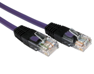 Crossover Network Patch Cable CAT5e, 1m, Violet
