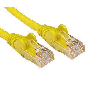 CAT5e Economy Network Cable, 0.25m, Yellow