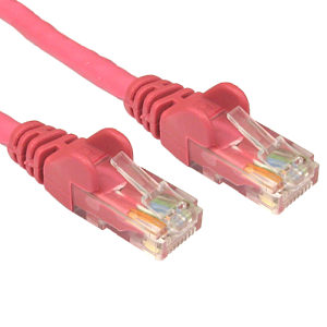 CAT6 Economy Ethernet Cable, 0.5m, Pink
