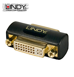 DVI Coupler Joiner DVI Female to Female Adapter Lindy 41233