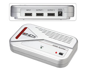 HDMI Splitter Lindy 2 Way for Sky HD, HD-DVD, Blu-Ray etc