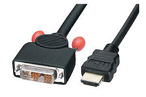 1m HDMI to DVI Cable   Lindy Premium Grade