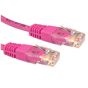 CAT6 Ethernet Cable UTP Full Copper, 1m, Pink