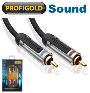 Profigold PROA4200 05m 2x RCA Phono Stereo Audio Cable