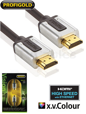 Profigold PROV1201 1m High Speed HDMI Cable with Ethernet for 3DTV