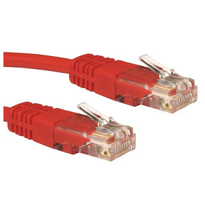 CAT5e Ethernet Cable UTP Full Copper, 1m, Red