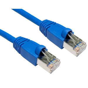 Snagless Shielded CAT6 Patch Cable, 5m, Blue