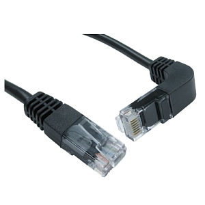 Right Angled Ethernet Cable 90 Degree Down, 0.5m
