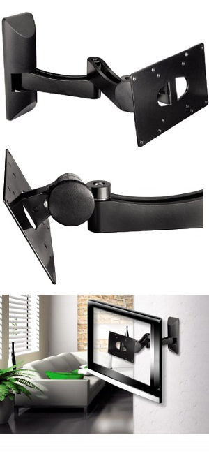 Tilt Swivel Double Arm TV Mount 10