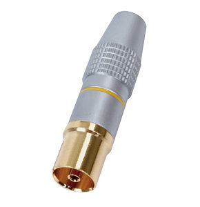 TV Aerial Socket HQ Gold Plated Connector Metal Body