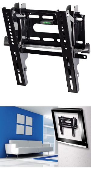Ultra Slim Tilting TV Wall Mount 10" - 37"