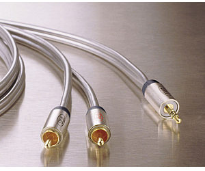 Ixos XFA06-150 3.5mm Jack Plug to 2x Phono Cable 1.5m