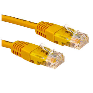 CAT5e Ethernet Cable UTP Full Copper, 1m, Yellow