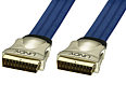 0.35m Scart Lead - Flat Cable Double Shielded Pro Grade
