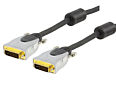 15m DVI Cable Dual Link - DVI-D Pro Grade Gold