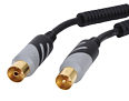 15m TV Aerial Cable - Male Plug to Female Socket Cable