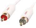 1m Stereo Audio Cable - Lindy Premium White 37640
