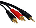 3.5mm Jack Plug to Phono Cable 3m Premium