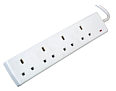 4 Way Surge Protector Socket Strip