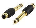 1/4 inch to Phono Adapter 6.35mm Plug to Phono Socket