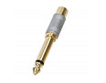 6.35mm 1/4 inch Plug to Phono Socket (RCA) Adapter