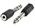 6.35mm Stereo Plug to 3.5mm Stereo Socket Adapter