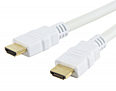 7.5 Metre White HDMI High Speed Cable Gold Plated