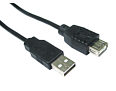 1M USB 2.0 Extension Cable Black