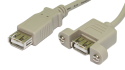USB 2.0 A Female A Female For Faceplates 15Cm