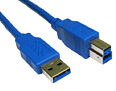 2M USB 3.0 Data Cable A To B Blue