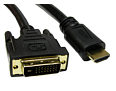 3m DVI to HDMI Cable - Gold Plated EMI Suppressor Pro Grade