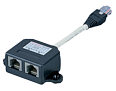Network Cable Splitter - 2 x RJ45 socket to Plug
