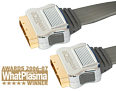 Techlink 680810 1m Flat Cable Scart Lead Gold Plated OFC Wires CR