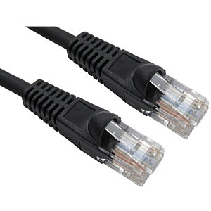 Snagless CAT6 Low Smoke LSZH Patch Cable, 1.5m, Black