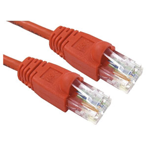 Snagless CAT6 Low Smoke LSZH Patch Cable, 1.5m, Red