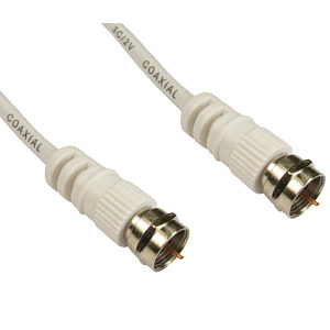 15m White Satellite Cable F-Type Sky Virgin Freesat 15m White Satellite Cable F-Type Sky Virgin Freesat