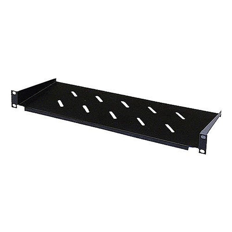 19 Inch Cantilever Vented Shelf Black