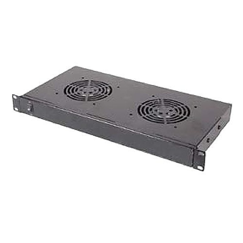 19 Inch Rack Fan Tray 1U 2 Fans