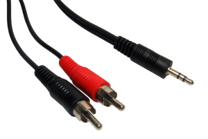 Image of 1.2m 3.5mm Stereo to Two RCA Cable