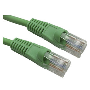 Snagless CAT6 Low Smoke LSZH Patch Cable, 1m, Green